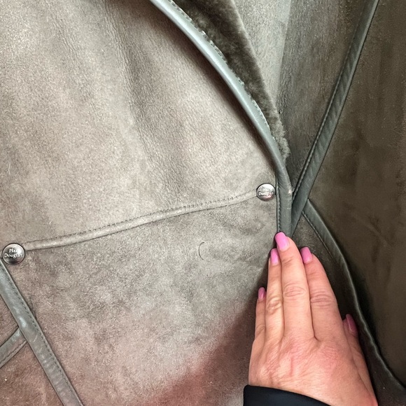 Mac Douglas Shearling Fur and Suede Coat - Picture 6 of 11